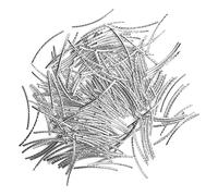 Purokise 200PCS Curved Noodle Tube Spacer Beads Sleek Twist DIY Jewelry Making Accessories Necklace Bracelet Crafts Brass (Silver)