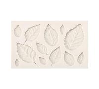 Purokise 3D Silicone Leaves Fondant Cake Mold Creative Chocolate Sugarcraft Mould Decorating DIY Tool Food Grade Safe for Baking Cake Decorating and Clay Crafts Beige 1pc