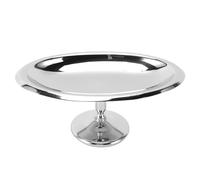 Purokise Bol à Dessert Ovale en Acier Inoxydable, Récipient à Glace Forme Bateau sur Pied, Vaisselle en Métal pour Banana Split et Fruits, Service de Table Professionnel, Argent (A)