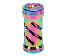 Purokise Bouton de Poignée de Moulinet de Pêche pour S A D, Grip en Alliage Antidérapant avec Roulements et Rondelles Motif Spirale Accessoire Kit