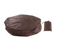 Purokise Cubiertas de bañera de hidromasaje protectores de bañera de Spa inflables muebles de jardín cubierta de polvo 190 g tafetán de poliéster de Plata Para bañeras de hidromasaje y (Brun)