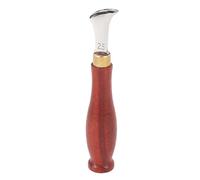 Purokise cuir Creaser cuir bordure sertisseuse 2,5mm professionnel en cuir Edger Creaser avec manche en bois pour grands sacs cuir artisanat en acier à haute teneur en carbone