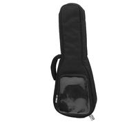 Purokise Sac de Guitare, Sac de Transport de Rangement pour ukulélé 23 Pouces, Sac à Dos pour Instruments en Tissu Oxford avec Poche Transparente pour Le Rangement du ukulélé (Noire)