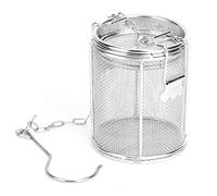 Purokise Seasoning Strainer,Stainless Steel Tea Ball Strainer Soup Seasonings Filter Basket Multifunctional Durable Proof Wire Mesh Design for Infusing Leaf Tea Cooking 3.15 x 3.94 (8cm)