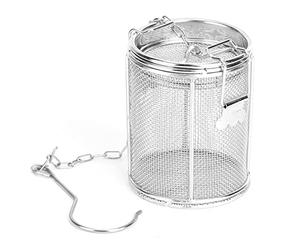 Purokise Seasoning Strainer,Stainless Steel Tea Ball Strainer Soup Seasonings Filter Basket Multifunctional Durable Proof Wire Mesh Design for Infusing Leaf Tea Cooking 3.15 x 3.94 (8cm)