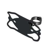 Purokise Support Téléphone Vélo Silicone Universel Rotation 360, Porte-Guidon Moto Alliage Aluminium avec 2 Bagues pour Smartphone 4 à 7 Pouces