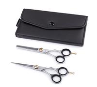 Purovi Ciseaux pour cheveux | Ciseaux de coiffeur + Case | Lot de 2 ciseaux