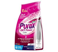 Purox OXY Power Color Lessive en poudre, poudre, détergent pour tous textiles, élimine les taches, protège contre les dépôts calcaires, 10,5 kg