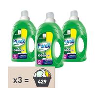 PUROX Universal Gel Lessive - 3x4,3L Tous Textiles Anti-Calcaire