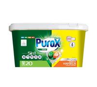 PUROX COLOR Lessive Liquide en Capsules (20 Lavages), Capsules à 2 compartiments pour le lavage des textiles colorés, Détergent IML