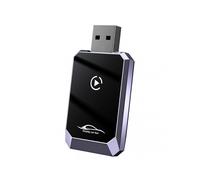 (Purple) 2 in 1 CarPlays Androids Auto Dongle Plug Play Installation for Car Interior