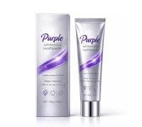 Purple 3X Whitening Toothpaste,Dentifrice Blanchissant Violet,Color Corrector Stain Remover for Teeth, Toothpaste with Fresh Breath,Suitable for Coffee Tea Stains