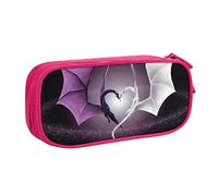 Purple and Wirte Trousse à crayons Dragons avec fermeture éclair Bleu Grande capacité pour l'école, le bureau et les voyages, rose, Taille unique, Organiseur de sac