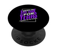 Purple Been In This Game for Years Purple Graphic PopSockets PopGrip Adhésif
