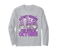 Purple Birthday Gnomes for Women Who are Born in October Manche Longue