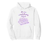 Purple Book Lover Flowers C'est trop fictif Dehors Sweat à Capuche