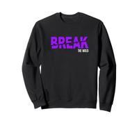Purple Break The Mold Graphique Violet Sweatshirt
