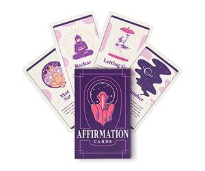 PURPLE CANYON Cartes d'affirmation quotidienne pour soulager le stress, la méditation et la motivation | Cadeau parfait de pleine conscience | Lot de 52 cartes