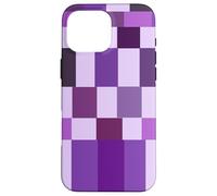 Purple Color Block Checkered Checker Abstract Checkerboard Coque pour iPhone 16 Pro Max
