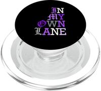 Purple Color in My Own Lane Purple Graphic PopSockets PopGrip pour MagSafe