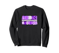 Purple Color Logic > Feelings Purple Graphic Sweatshirt