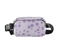 Purple Crush Sac à bandoulière tendance pour homme et femme Mini sac banane avec sangle réglable pour cyclisme, randonnée, gym, Purple Crush, 1 size