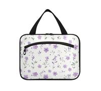 Purple Crush Trousse de toilette à suspendre pour femme avec crochet, kit de rasage chic design pour femme, toilette de voyage, organisateur de maquillaje para L