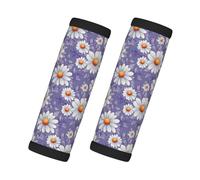 Purple Daisy 1 Housse de poignée de bagage souple pour valise, étiquettes d'identification pour valises