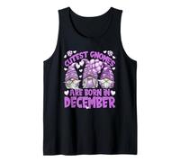 Purple December Bday Balloons for Women Happy Birthday GNOME Débardeur