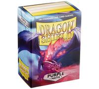 (Purple) - Dragon Shield 100 Standard Deck Protector Sleeves Matte Purple