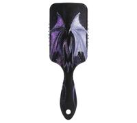 Purple Dragon White Bat Wings Peigne de massage à coussin d'air, brosses démêlantes pour cheveux, brosse à cheveux antistatique, brosse de voyage