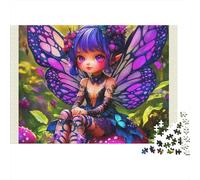 Purple fée 1000 Pièces Puzzle pour Adultes Jeu Stimulant Puzzle Anti-Stress Entraîner La Mémoire du Cerveau pour Toute La Famille, Cadeaux pour Femmes, Cadeaux pour Hommes 500pcs (52x38cm)