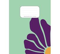 Purple Flower College Ruled Notebook, , School Supplies, Notebook for School and Office, Journal - 8.5 x 11 inches, 120 Pages