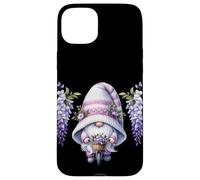 Purple GNOME on A Retro Bike for Women with Hanging Wisteria Coque pour iPhone 15 Plus