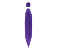 Purple Hair Extensions for Braids, 26 Inches Purple Braiding Hair Pre-Stretched Synthetic Fiber for Stage Party Halloween Costume Cosplay
