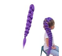 Purple Hair Extensions, Purple Braiding Hair,Pre-Stretched Synthetic Braided Hair, Perfect for Halloween Looks, Cosplay Fun and Stage Wear. Express Your Style with Confidence and Creativity (M1Pcs)