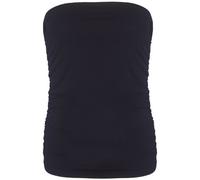 Purple Hanger - Haut Pour Les Femmes Style Bandeau Tube Sans Bretelle Extensible Souple Élastique Fronce Sans Manche Uni