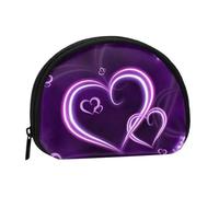 Purple Hearts - Petit Sac de Rangement pour Serviettes hygiéniques et Maquillage, Porte-Monnaie pour Femme