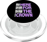 Purple Here for The Crown Purple Graphic PopSockets PopGrip pour MagSafe