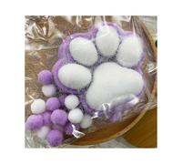(Purple)high qualityHandmade Taba Squishy Big Cat Paw Soft Silicone Squeeze Toys compatible Stress Relief_Special Gift