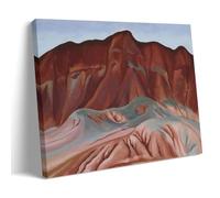 Purple Hills Ghost Ranch by Georgia O'Keeffe Peintre Affiche d'art sur toile Décoration murale Décoration moderne 30 x 45 cm