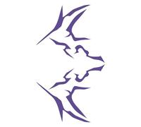 Purple Hunter Temporary Tattoos, Movie Anime Dance Cosplay Tattoos Stickers, Purple Fantasy Markings Unique Design for Cosplay Festivals Costume Parties Halloween (L)