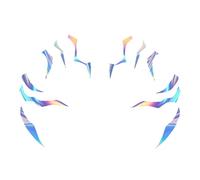 Purple Hunter Temporary Tattoos, Movie Anime Dance Cosplay Tattoos Stickers, Purple Fantasy Markings Unique Design for Cosplay Festivals Costume Parties Halloween (A)