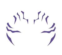 Purple Hunter Temporary Tattoos, Movie Anime Dance Cosplay Tattoos Stickers, Purple Fantasy Markings Unique Design for Cosplay Festivals Costume Parties Halloween (H)