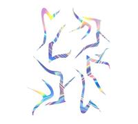 Purple Hunter Temporary Tattoos, Movie Anime Dance Cosplay Tattoos Stickers, Purple Fantasy Markings Unique Design for Cosplay Festivals Costume Parties Halloween (D)