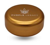 PURPLE LEGACY Boîte en aluminium - Étanche aux odeurs, à l'air et à l'eau - 5 couleurs - Parfait pour la poudre, les herbes, les pilules et le thé - 5,5 x 2,4 cm - 44 g (doré)