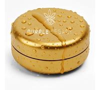 PURPLE LEGACY Mini boîte en aluminium anti-odeurs, hermétique et étanche, 5 couleurs, parfaite pour poudre, herbes, pilules et thé, 5,5 x 2,4 cm, 44 g (doré)