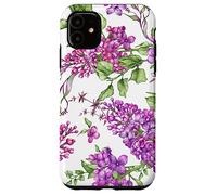 Purple Lilac Flowers Floral Botanical Cottagecore Aesthetic Coque pour iPhone 11