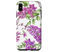 Purple Lilac Flowers Floral Botanical Cottagecore Aesthetic Coque pour iPhone XS Max