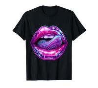 Purple Lips Party Rouge à lèvres Brillant Kiss T-Shirt